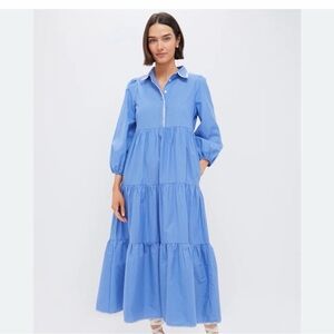 Tuckernuck Long Sleeve Blue Dress